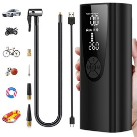 Elektrische Luftpumpe Portable Akku Kompressor: 8000mah Luftdruck 150psi for Fahrrad