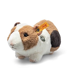 Steiff 074547 Teddies for Tomorrow Dalle Guinea Pig with Squeaker 22 cm White/Brown/Black