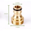 SHULLIN 4pcs Brass Tap Connector Hose Connection Tap Universal Tap