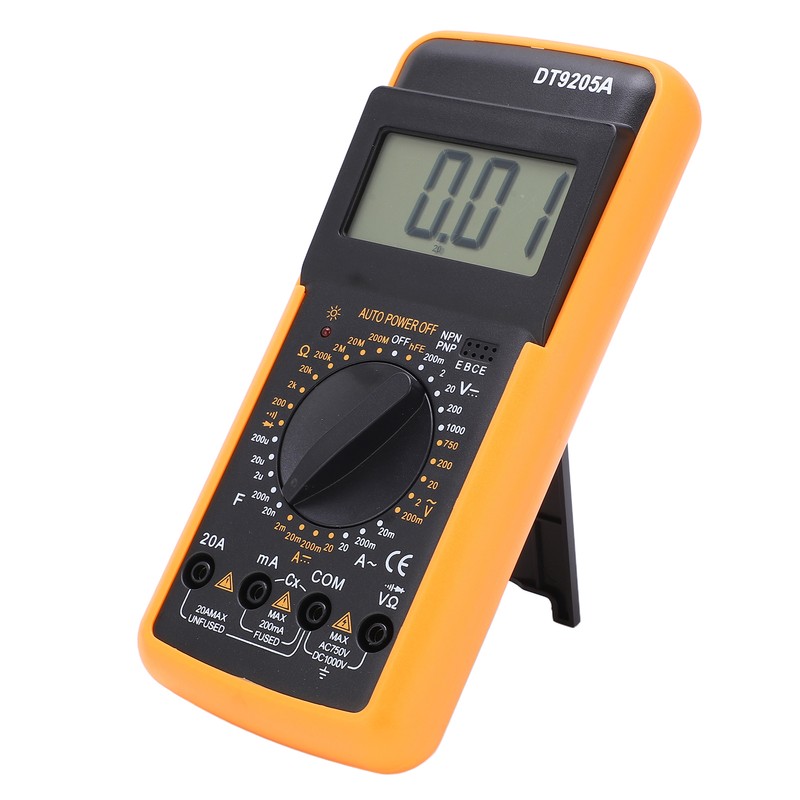 DT9205A Multimeter Digital Universal Meter Multifunctional Electrical Tester with High