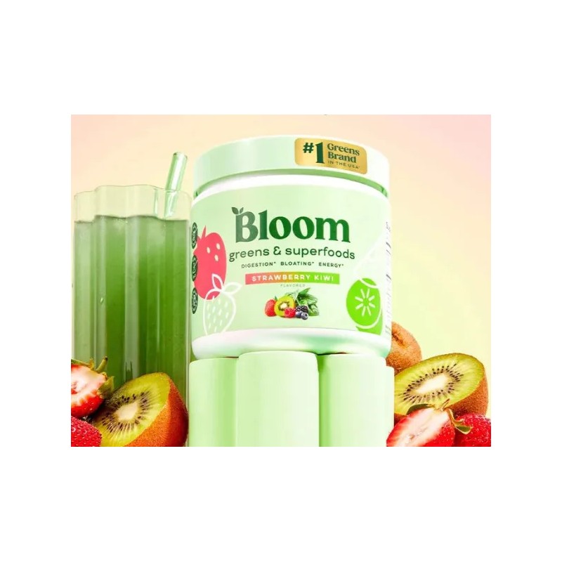 Bloom Greens Fibra Probioticos 145 G Fresa Kiwi Kps