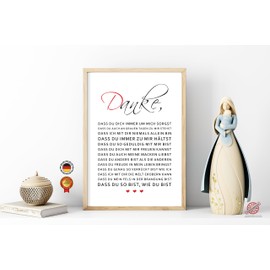 Geschenke für Frauen Männer zum Geburtstag Partner Geschenke Danke Valentinstaggeschenke Liebeserklärung Geburtstagsgeschenke für Freundin Freund Liebe Bild ohne Rahmen tolle Eigenschaften vom Partner
