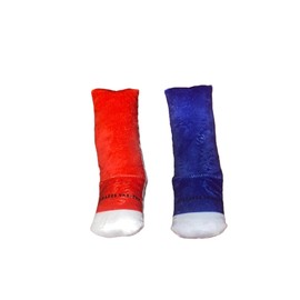 Novedades Variety Funny Socks Shaped Dog Toy (Red/Blue)