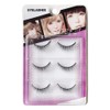 Musegetes 3D False Eyelashes, Popular, Natural Black Base, Soft Core,