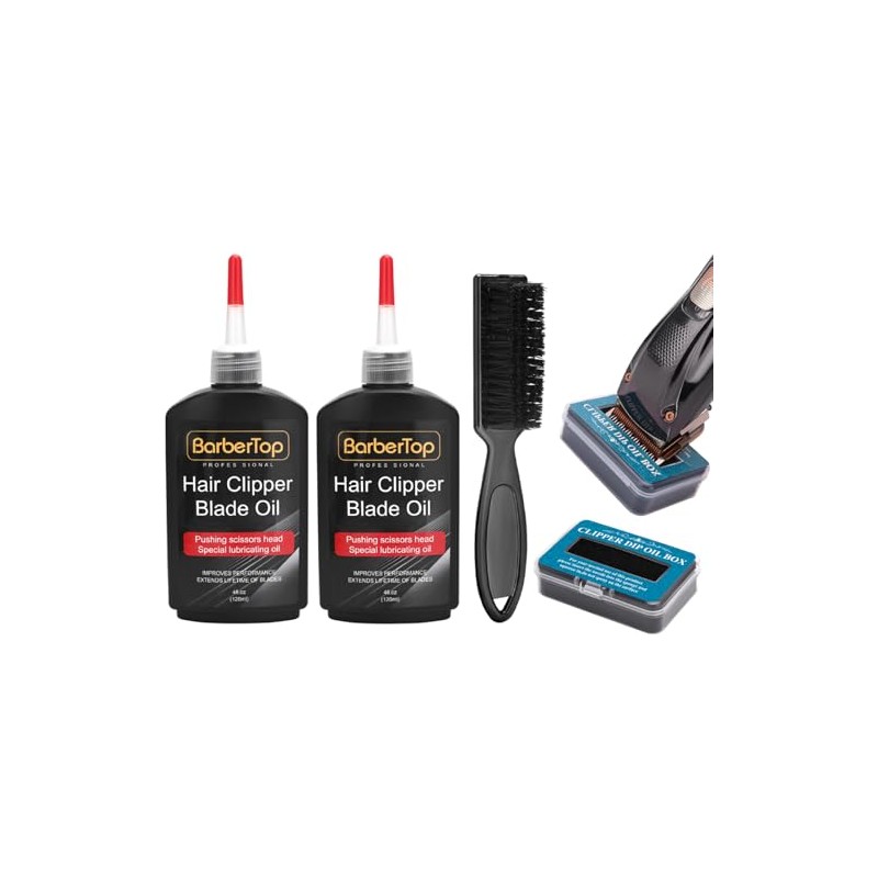 2PCS Premium Hair Clipper Blade Lubricating Oil for Clippers, with