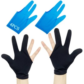 2 Pairs Adult Thumb Sucking Guard Gloves Finger Gloves for Finger Sucking Stop Nail Biting Prevention Skin Picking Thumb Sucking and Hair Pulling (3 Finger, Blue)