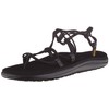 Teva womens Voya Infinity Sandal, Black, 11 US