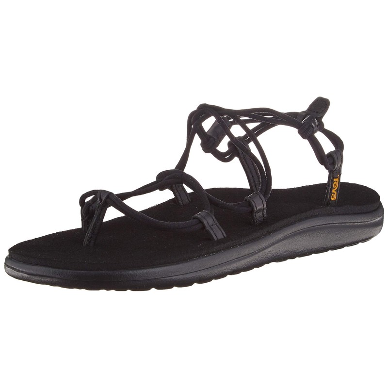 Teva womens Voya Infinity Sandal, Black, 11 US