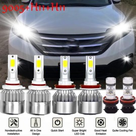 Unbranded For Honda CR-V CRV 2015-2020 6000K LED Headlight Hi Low Beam Fog Light Bulb Kits