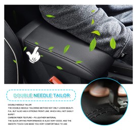 Ruiya Compatible with VW Tiguan 2 SWB LWB 2017-2023 Seat Tarraco 2019-2023 Centre Armrest Cover,Armrest Cover Centre Console Armrest Protector Tiguan Centre Console Armrest Cover Tiguan Accessories