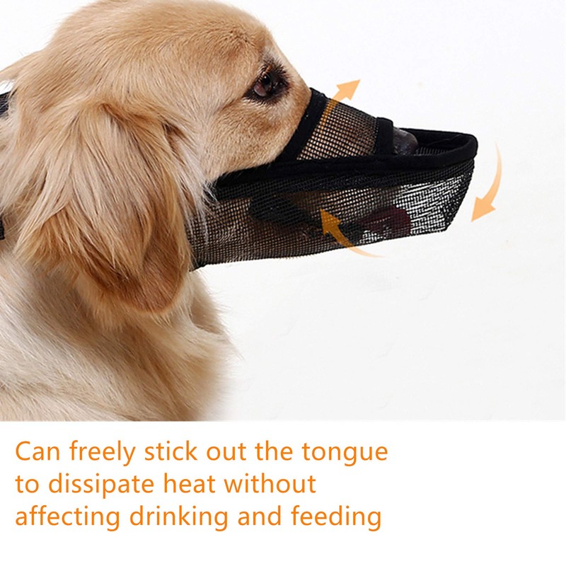 Cilkus Nylon Dog Muzzle Air Mesh Breathable for Small Medium