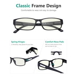 Eyekepper 12 pack Blue Light Blocking Reading Glasses Computer Readers for Men +3.00