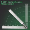 Wengart Digital Angle Finder Ruler,8 Inch / 200 mm,360° Measuring