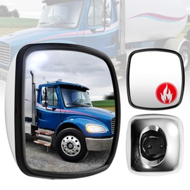 P SEPEY Rear View Wide Angle Mirror Chrome Heated Compatible with Freightliner M2 100 106 112 114SD