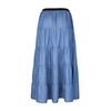 Tronjori Womens A Line Long Lightweight Tencel Denim Tiered Skirt