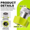 LhyBtm 2-Pack 3/4-Inch Aluminum Pressure Washer Garden Hose Adapter with