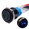 Twidec/19MM Raised Speaker Horn Momentary Push Button Switch 3/4" Mounting