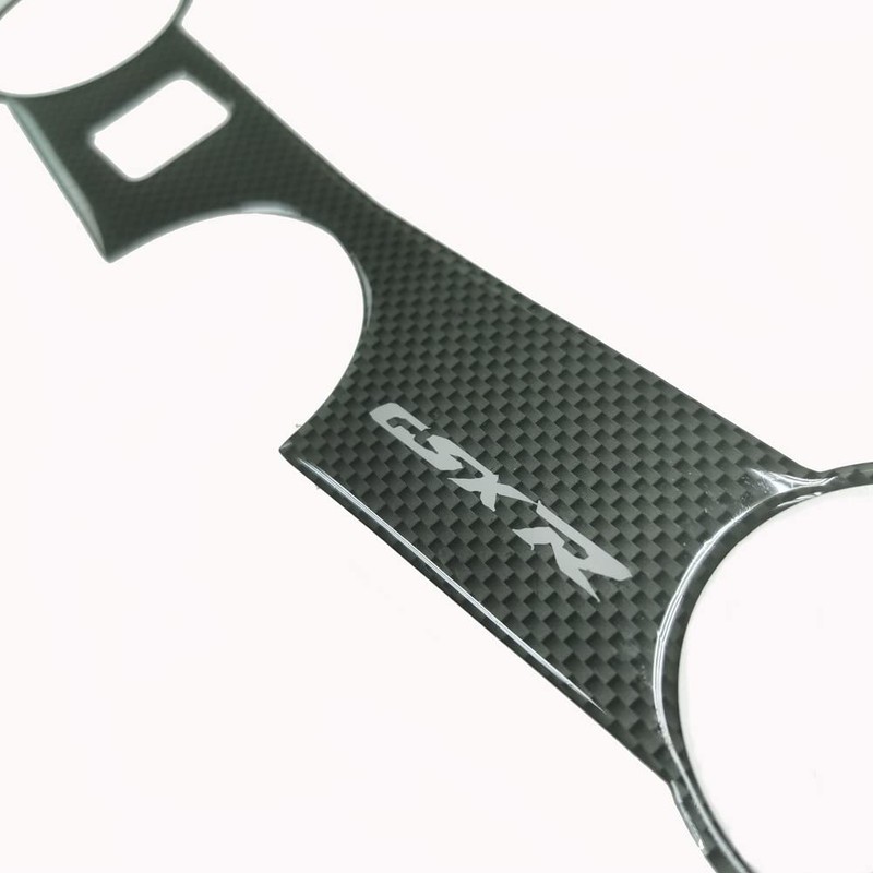 3D Carbon Fiber Look Triple Tree Upper Top Clamp Cover