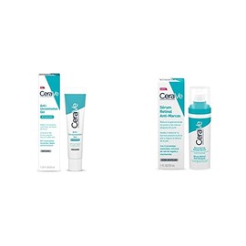 Cerave. Gel Facial tratamiento Anti-imperfecciones Para Piel Grasa o Acne, 40ml  Serum Retinol Anti-Marcas Para Piel Grasa o Acne, 30ml               