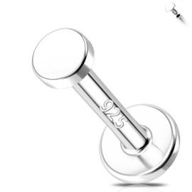 Melighting 16G Helix Earring Sterling Sliver 925 Cartilage Earring Internally Threaded Tragus Earring Flat Back Earring 6 mm Helix Piercing 2.5 mm