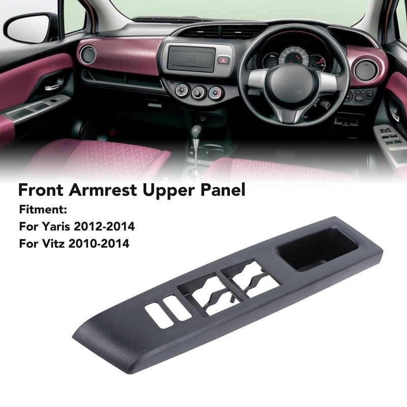 Front Armrest Upper Panel Seamless Door Window Switch Bezel Lightweight