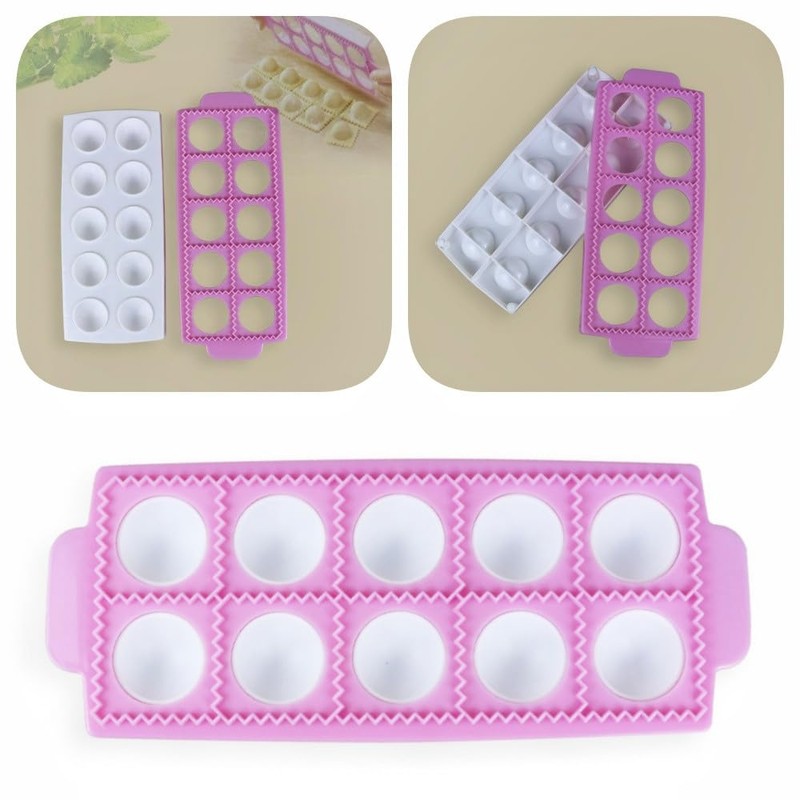 Kovcfon Mould for Round Ravioli Italian Ravioli Trays Mold Ravioli