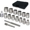 16PCS Bolt Extractor Kit 3/8" Drive Lug Nut Remover Socket