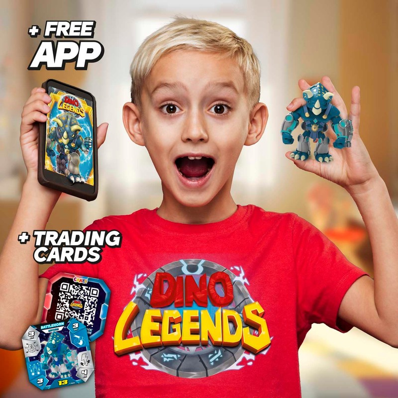 CRAZE Dino Legends Action Figures for Children, Dinosaur Warrior Figures