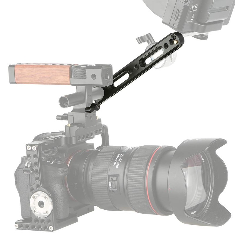 NICEYRIG 15mm Rod Clamp with Safety NATO Rail, Single Rod