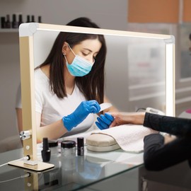 gelpal Nail Tech Lamp for Desk，32" 48W Professionals Led Light, Desk Lamp for Lash Eyelash Extension,Makeup Desk lamp,Color Temperature 2700K-6000K, Salon&Home(Pink)