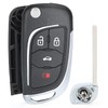 Keyecu Modified 4 Button Flip Remote Key Shell Case for