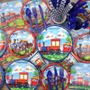 Train Party Supplies , Includes Happy Birthday Party Backdrop, Plates,