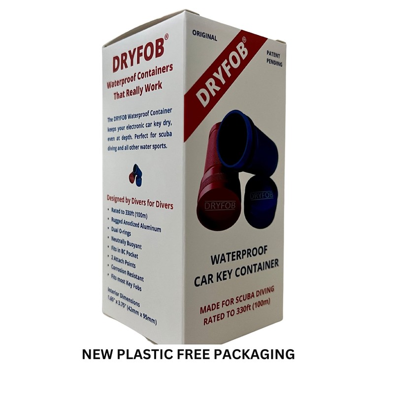 DRYFOB Waterproof Car Key Container, Case, Holder - for Scuba