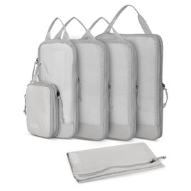 Hynes Eagle Compression Packing Cubes for Suitcase, 6 PCS Travel Organisers Bags for Backpack & Luggage, Holidays Travel Essentials Clothes Shoes Cosmetics Storage Bags