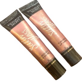 Victoria's Secret 2X Victoria's Secret Satin Gloss Flavored Lip Shine, Berry Flash - Sealed