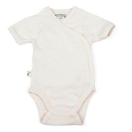 Grünspecht 625-V1 Bio-Wickelbody kurzarm, kbA GOTS, Babybody, Bio-Baumwolle, Größe: 50/56, natur