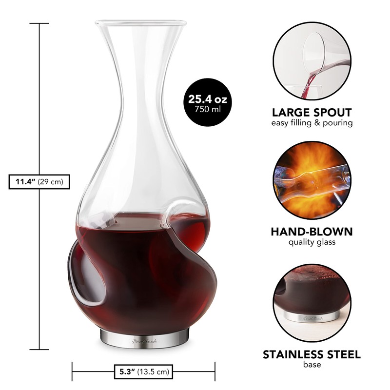 Final Touch 25.4-Oz. L'Grand Conundrum Aerator Decanter by Final Touch