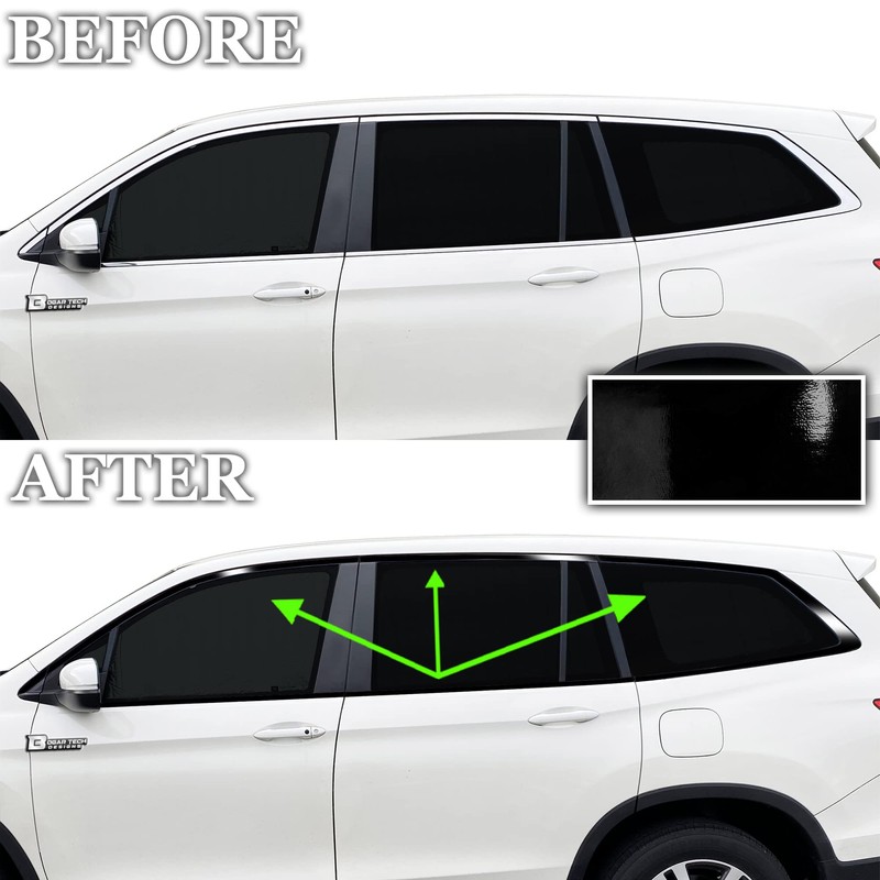 BOGAR TECH DESIGNS Side Window Chrome Delete Sticker Decal Vinyl