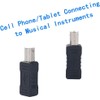 Traovien TypeC Female to Printer Male Adapter(2-Pack) for Electric Piano