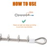 ISPINNER 25pcs Stainless Steel Wire Rope Cable Clip Clamp Assortment