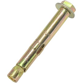 10 Pieces Expansion Bolts – Hexagonal Outer Expansion Sleeve Screws for Concrete and Masonry Wall Fixing (M6 x 60mm)