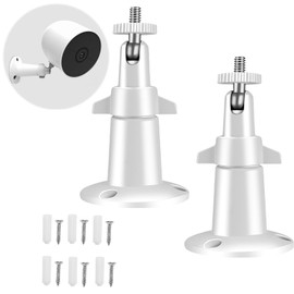 BOULESENM Pack of 2 Ring Camera Outdoor Mount, Adjustable Security Wall Mount, Ring Camera Outdoor, Surveillance Camera Mount, Camera Mount 360° Adjustable Indoor Mount