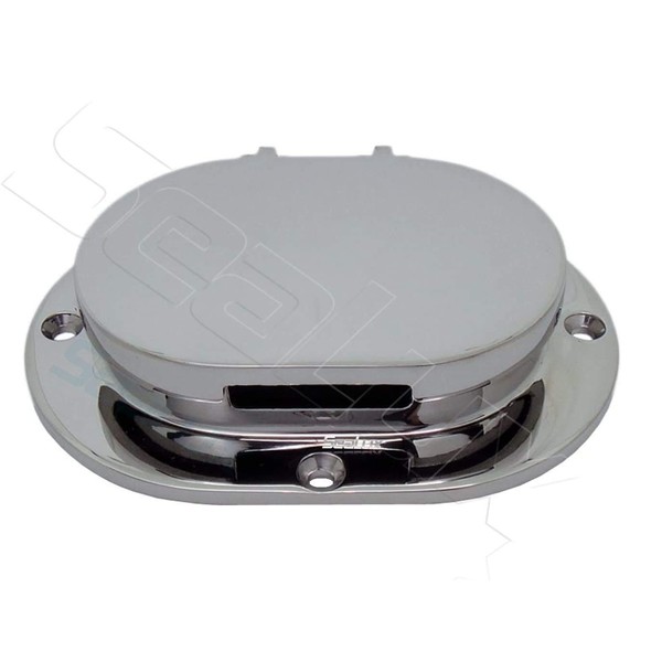 SeaLux Marine 316 Cast Stainless Steel Spring Hinged Oval Deck