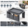 Sofa Armrest Organizer for Remote & Magazine Storage – 5-Pocket