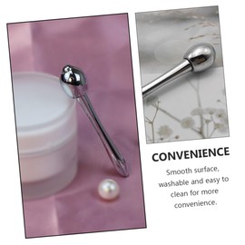 Baluue 1pc Eye Cream Rolling Rod Zinc Alloy Massager for Skin Care Portable Eye Treatment Tool Smooth Surface Design for Easy Cleaning for Home Use Silver