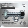 DOJA Industrial Hex Screws and Nuts Set, 8 x 60