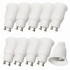 DZYDZR 10pcs GU10 to E26/E27 Edison Base Lamp Bulbs Sockets