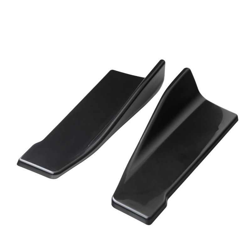 2PCS Rear Bumper Lip Splitter 35cm Scratch Resistant Bumper Lip