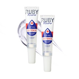 Ruby Kisses Hydrating Lip Oil Intense Treatment Gloss (2 Pack), Deep Hydrates & Heals with Natural Oils, Natural Shine Lip Care, Moisture, Repair & Protect With Antioxidants