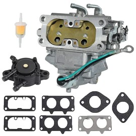 Cylinman 15003-7041 15003-7077 Carburetor Fit for Kawasaki FH601V 19 hp With Fuel Pump With Gaskets